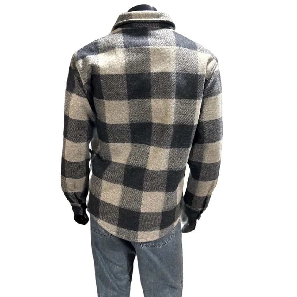Banana Republic Men's Heritage Shirt Jacket - Blue Plaid, Size S